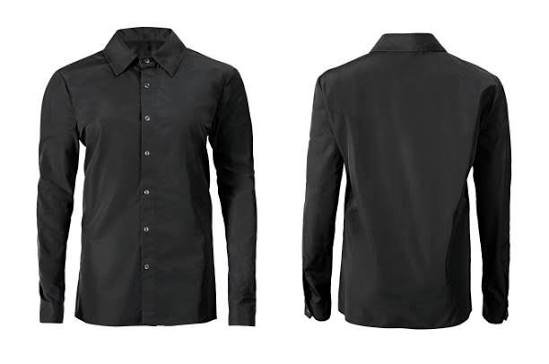 Chemise Noire Casual Premium